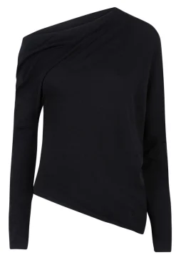 Asymmetrical Tricot Top Lorin | Black... | Dante 6 | Little Soho