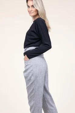 Asymmetrical Tricot Top Lorin | Black... | Dante 6 | Little Soho