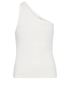 Baby Rib One-Shoulder Top Siv | White... | Copenhagen Muse | Little Soho