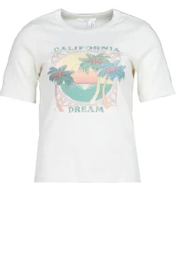 Babyrib T-Shirt With Print Cerena | Natural... | Ba&Sh | Little Soho