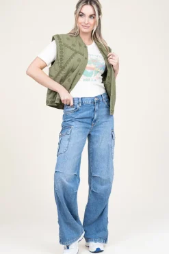 Babyrib T-Shirt With Print Cerena | Natural... | Ba&Sh | Little Soho