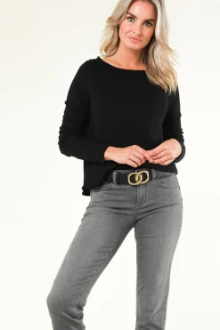 Basic Round Neck T-Shirt Sonoma | Black... | American Vintage | Little Soho