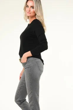Basic Round Neck T-Shirt Sonoma | Black... | American Vintage | Little Soho