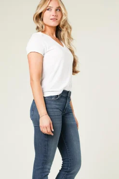 Basic T-Shirt With Round Neck Jacksonville | White... | American Vintage | Little Soho