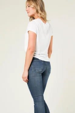 Basic T-Shirt With Round Neck Jacksonville | White... | American Vintage | Little Soho