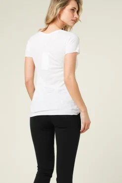 Basic V-Neck T-Shirt Jacksonville | White... | American Vintage | Little Soho