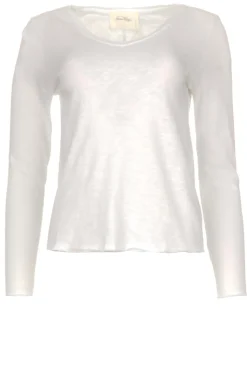 Basic V-Neck T-Shirt Sonoma Longsleeve | White... | American Vintage | Little Soho