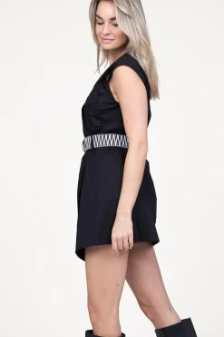 Belted Poplin Dress Relmarr | Black... | Kocca | Little Soho