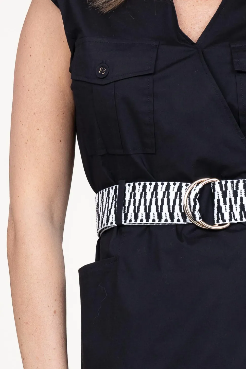 Belted Poplin Dress Relmarr | Black... | Kocca | Little Soho