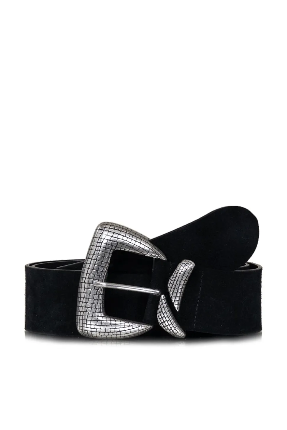 Belt With Silver Colored Buckle Odile | Black... | Berenice | Little Soho