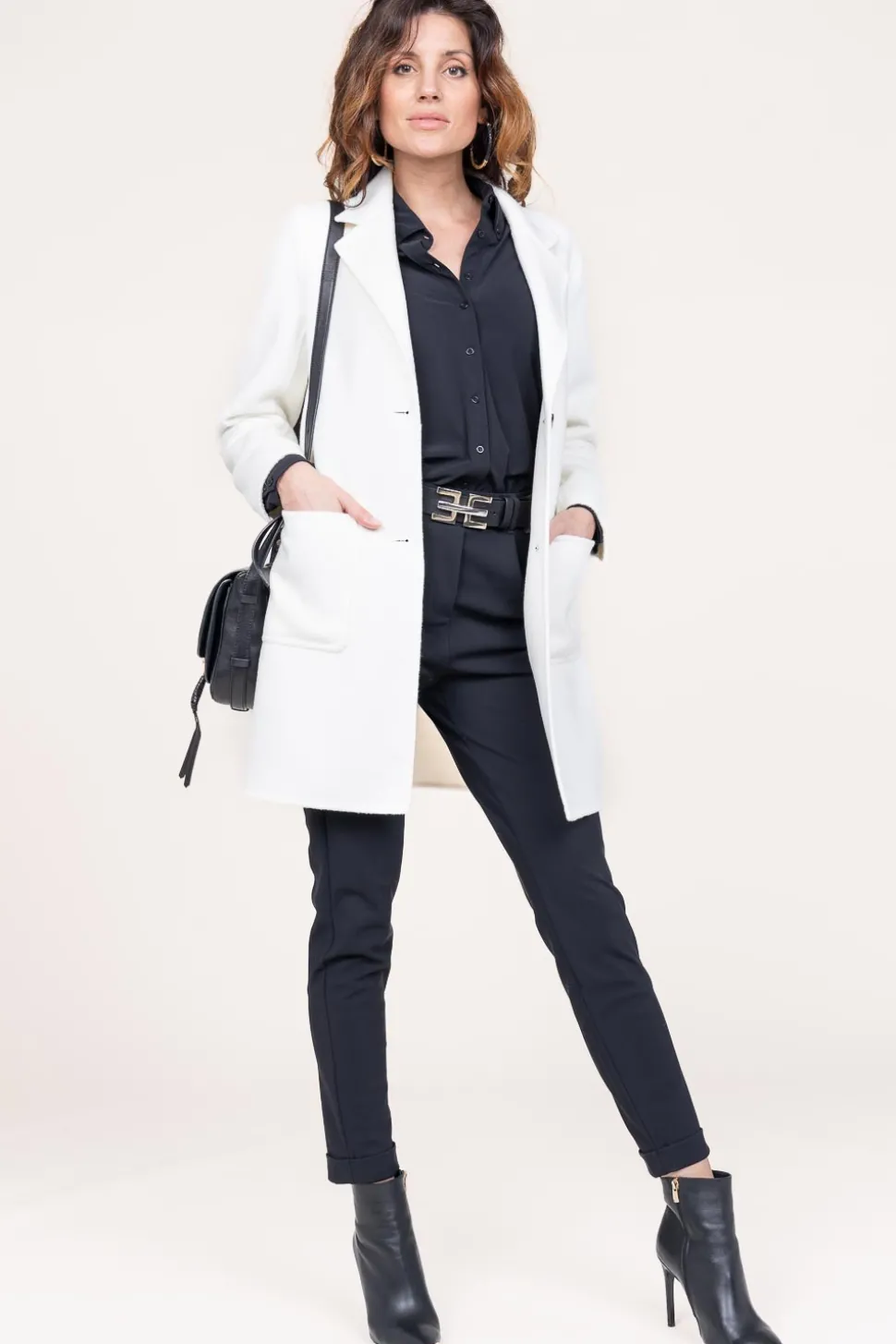 Blazer Jacket In Wool Blend Moya | Natural... | Studio Ar | Little Soho