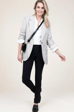 Blazer With Drawstrings Winnie | Grey... | Co'Couture | Little Soho