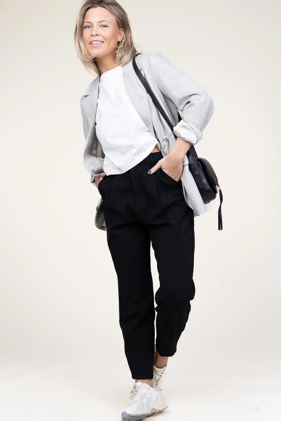 Blazer With Drawstrings Winnie | Grey... | Co'Couture | Little Soho