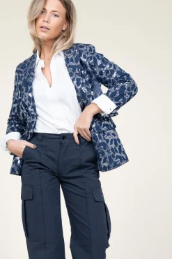 Blazer With Sequins Segal | Blue... | Co'Couture | Little Soho