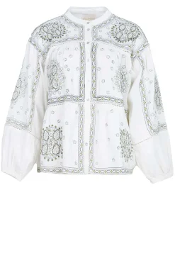 Blouse With Embroidery Dita | Natural... | Stella Forest | Little Soho