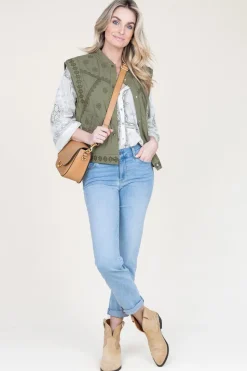 Blouse With Embroidery Dita | Natural... | Stella Forest | Little Soho