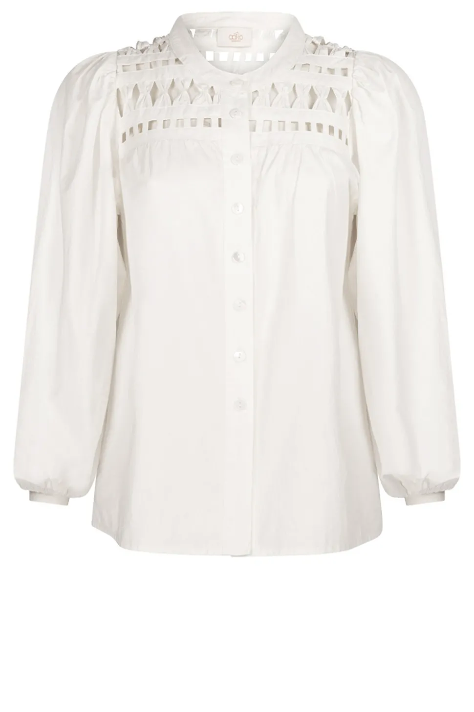 Blouse With Openwork Details Paiva | Natural... | Aaiko | Little Soho