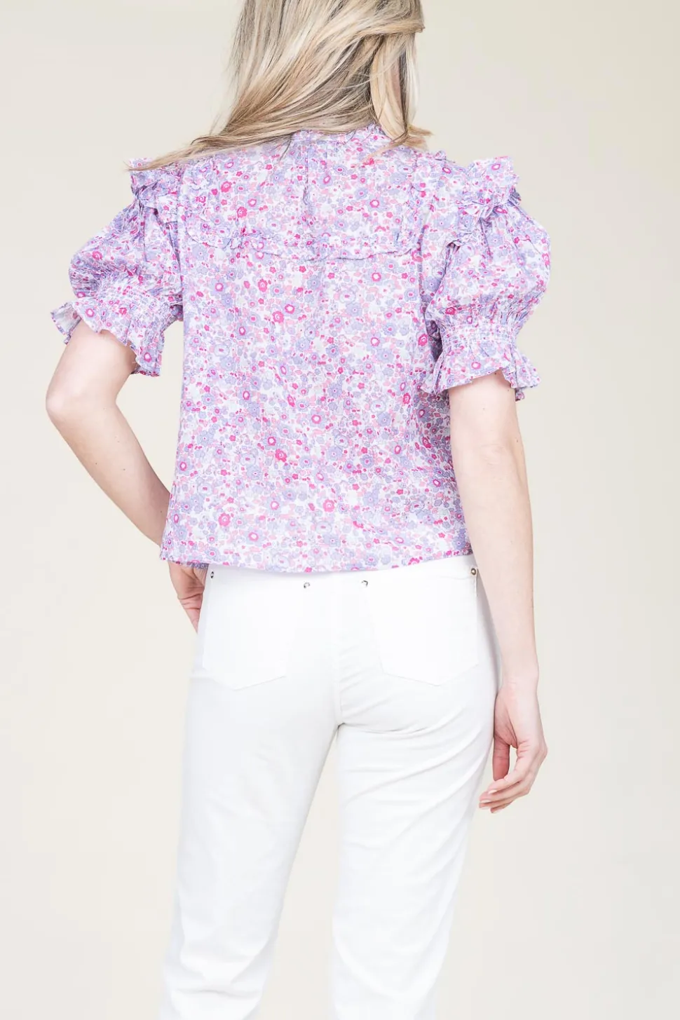 Blouse With Print Camalda | Pink... | Berenice | Little Soho