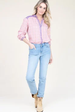 Blouse With Print Cool Spring | Pink... | Berenice | Little Soho