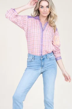 Blouse With Print Cool Spring | Pink... | Berenice | Little Soho