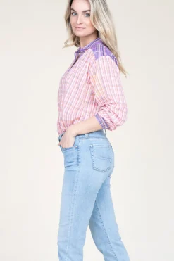 Blouse With Print Cool Spring | Pink... | Berenice | Little Soho