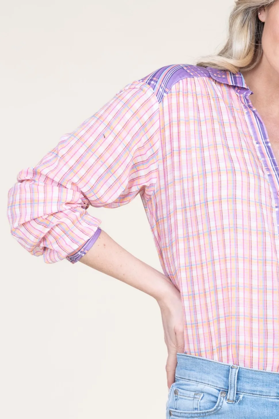 Blouse With Print Cool Spring | Pink... | Berenice | Little Soho