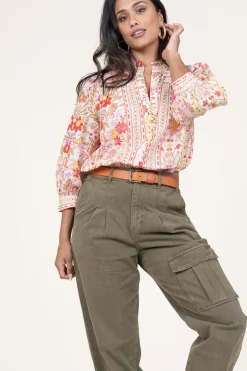 Blouse With Print Emilia | Pink... | Stella Forest | Little Soho