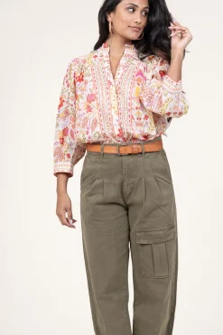 Blouse With Print Emilia | Pink... | Stella Forest | Little Soho