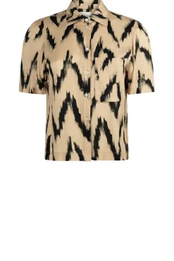 Blouse With Print Jannike | Natural... | Aaiko | Little Soho