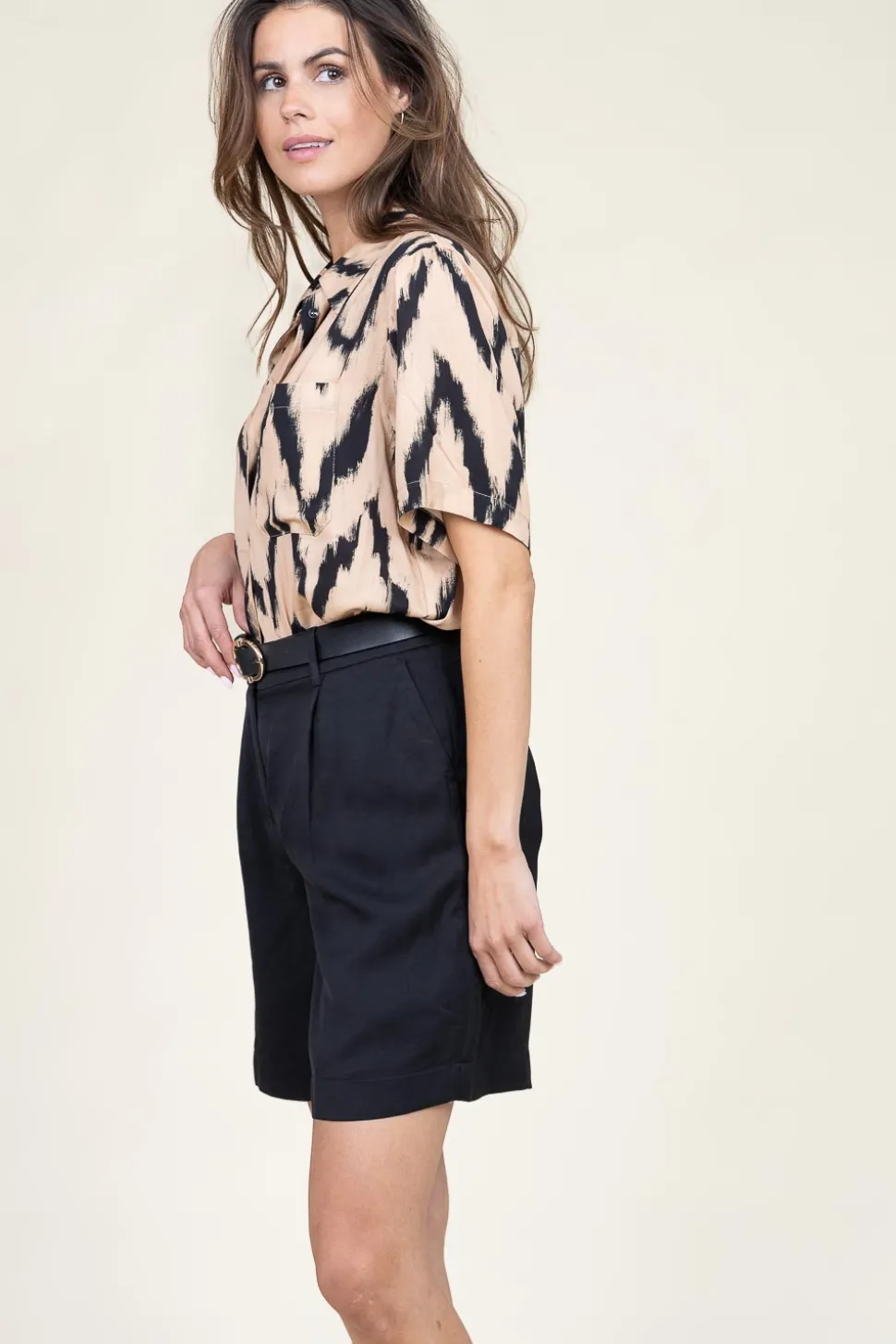 Blouse With Print Jannike | Natural... | Aaiko | Little Soho