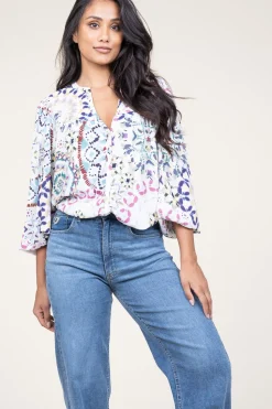Blouse With Print Luigi | Multi... | Ba&Sh | Little Soho