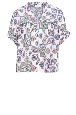 Blouse With Print Minya | Natural... | Louizon | Little Soho