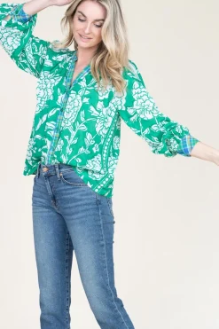 Blouse With Print Mora | Green... | Stella Forest | Little Soho