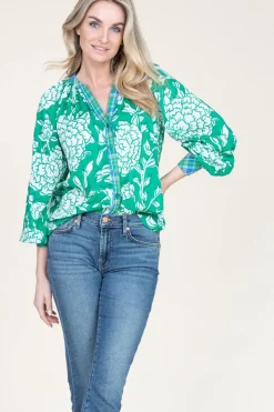 Blouse With Print Mora | Green... | Stella Forest | Little Soho