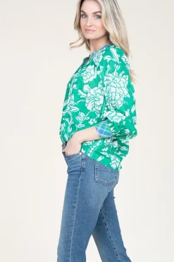 Blouse With Print Mora | Green... | Stella Forest | Little Soho