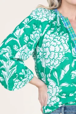 Blouse With Print Mora | Green... | Stella Forest | Little Soho