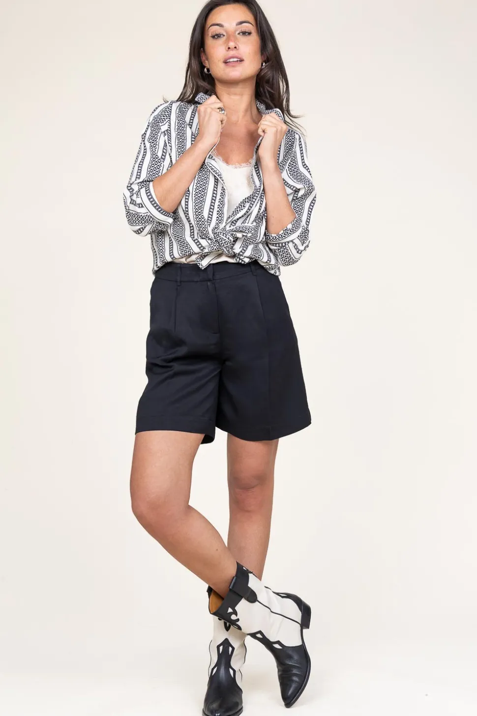 Blouse With Print Sus | Black... | Lollys Laundry | Little Soho