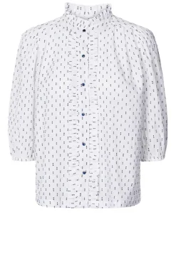 Blouse With Ruffles Perth | White... | Lollys Laundry | Little Soho