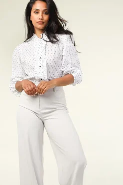 Blouse With Ruffles Perth | White... | Lollys Laundry | Little Soho