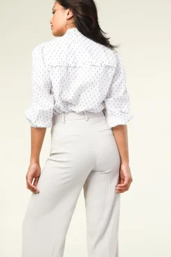 Blouse With Ruffles Perth | White... | Lollys Laundry | Little Soho