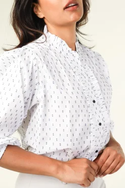 Blouse With Ruffles Perth | White... | Lollys Laundry | Little Soho