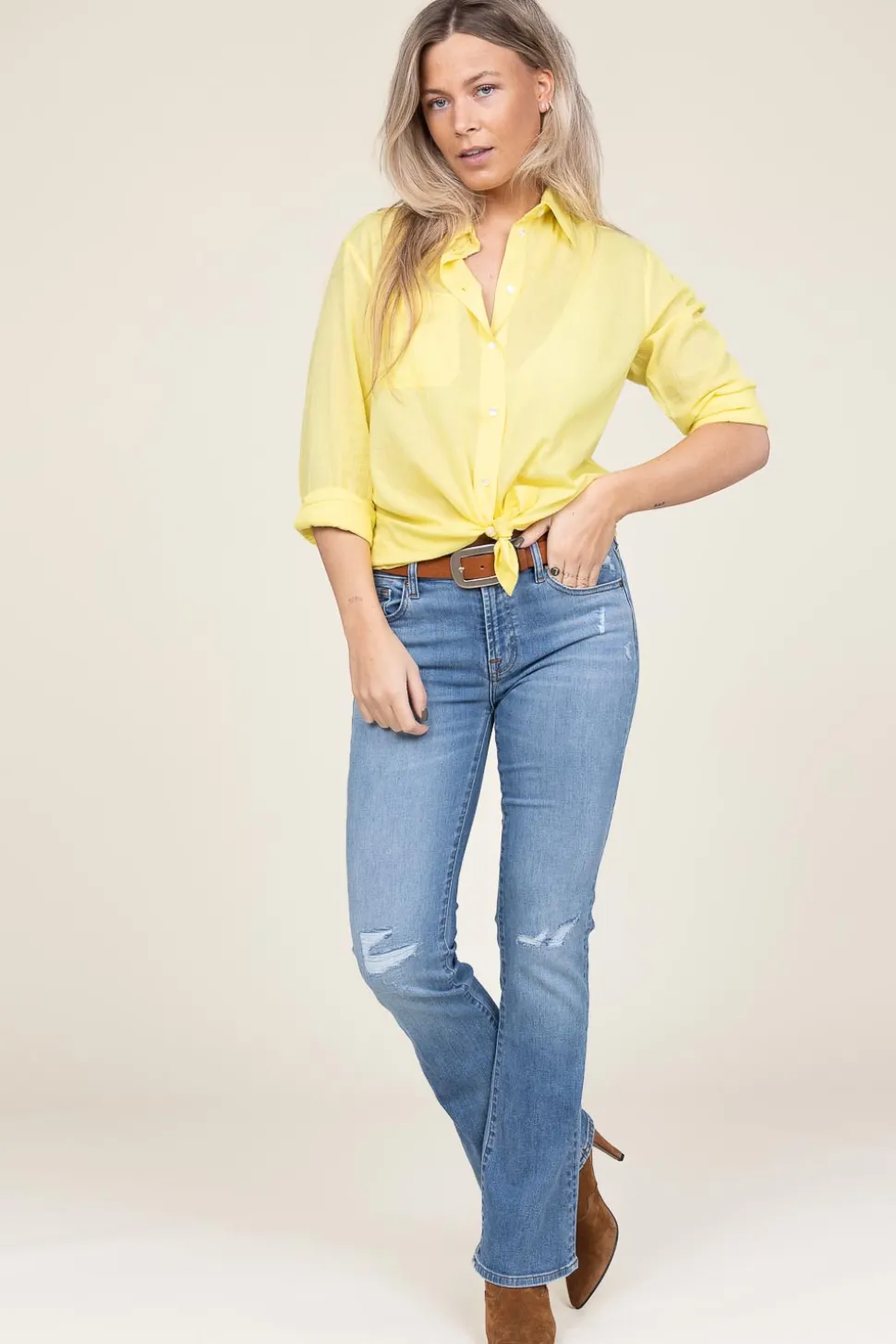 Bootcut Jeans Tailorless | Blue... | 7 For All Mankind | Little Soho