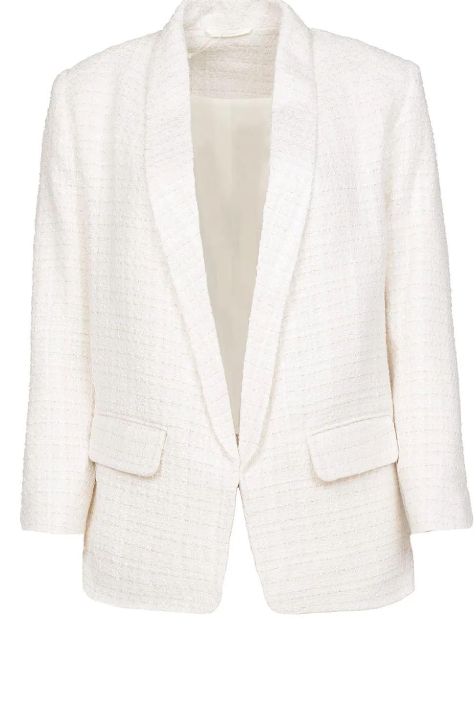 Boucle Blazer With Lurex Araz Coco | Natural... | Est'Seven | Little Soho