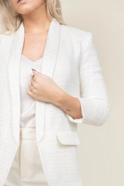 Boucle Blazer With Lurex Araz Coco | Natural... | Est'Seven | Little Soho