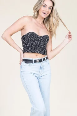 Boucle Bustier Lia | Black... | Patrizia Pepe | Little Soho