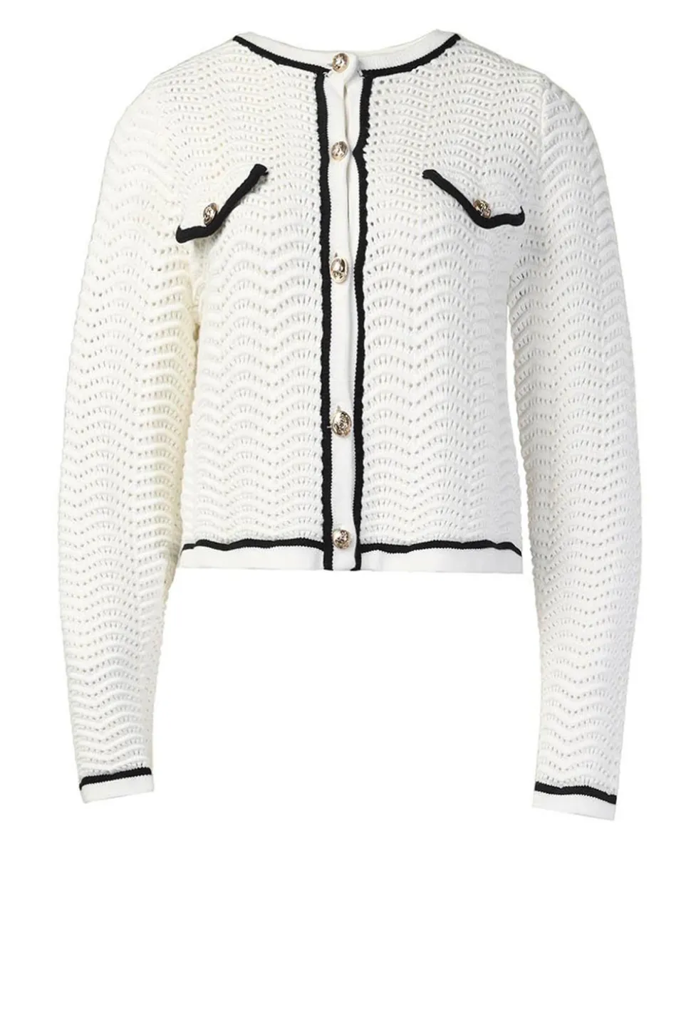 Boucle Openwork Cardigan Giany | Natural... | Suncoo | Little Soho