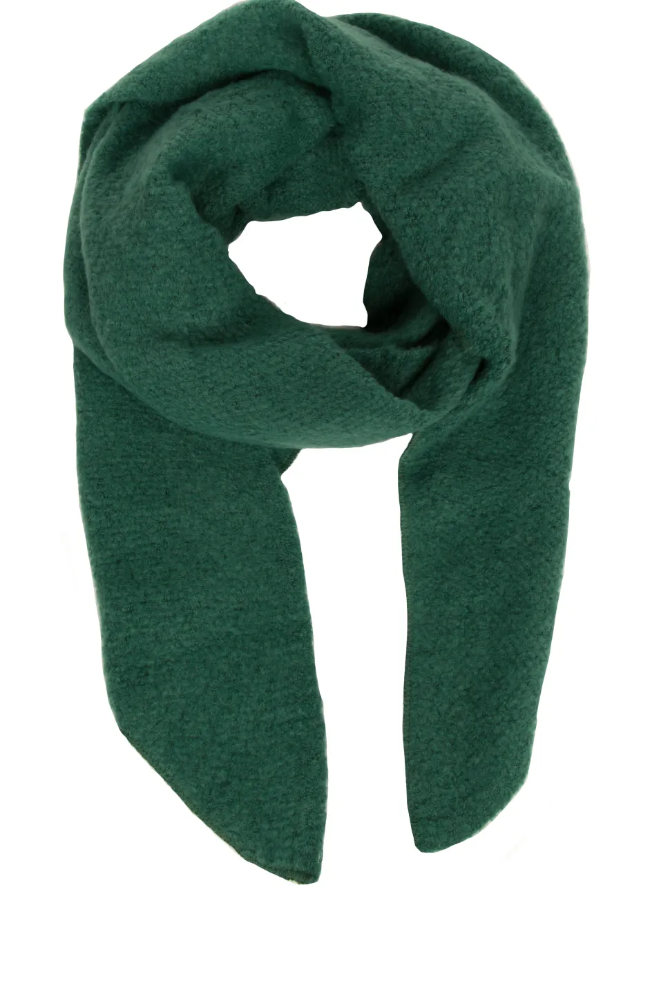 Boucle Scarf Aria | Dark Green... | Little Soho | Little Soho