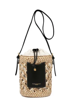 Braided Bucket Bag Soana Big | Black... | Gianni Chiarini | Little Soho