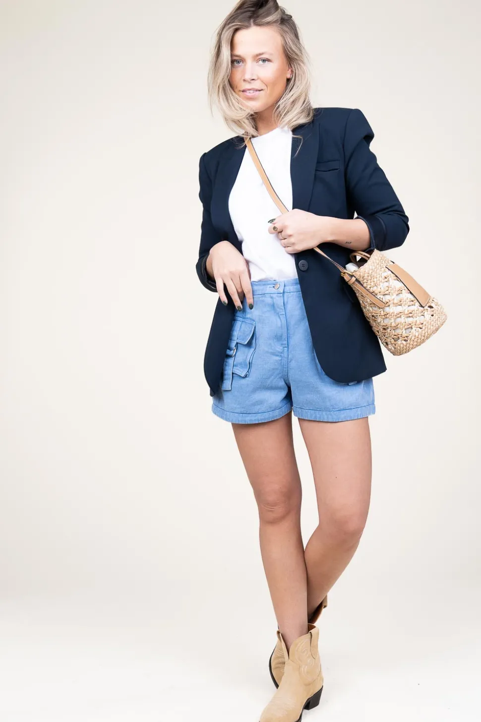 Braided Bucket Bag Soana Big | Natural... | Gianni Chiarini | Little Soho