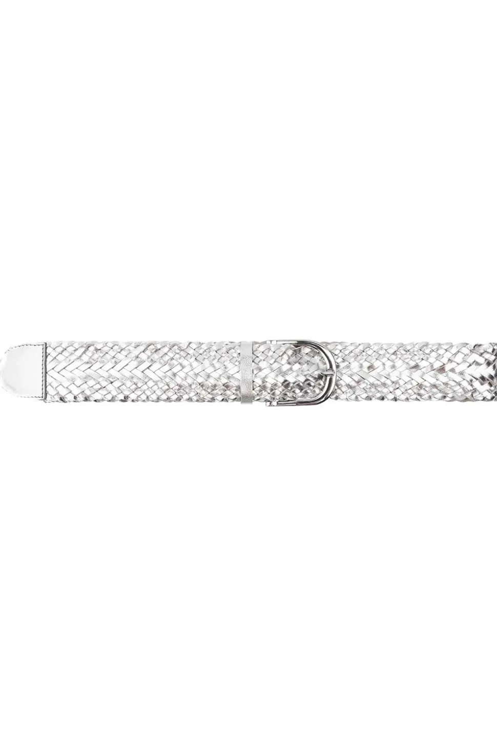 Braided Leather Belt Boyles | Silver... | Dante 6 | Little Soho